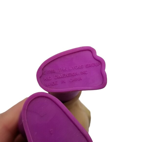 VTG BARNEY Figure Purple Dinosaur 1993 Lyons Group Safari Explorer 4" PVC Toy - Picture 10 of 12